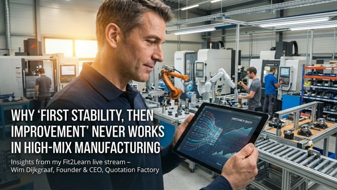 Why 'First Stability, Then Improvement' **Never** Works in High-Mix Manufacturing
