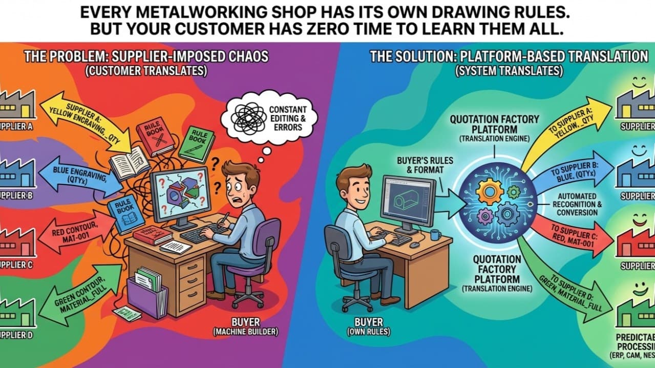 When drawing guidelines lock up your supply chain